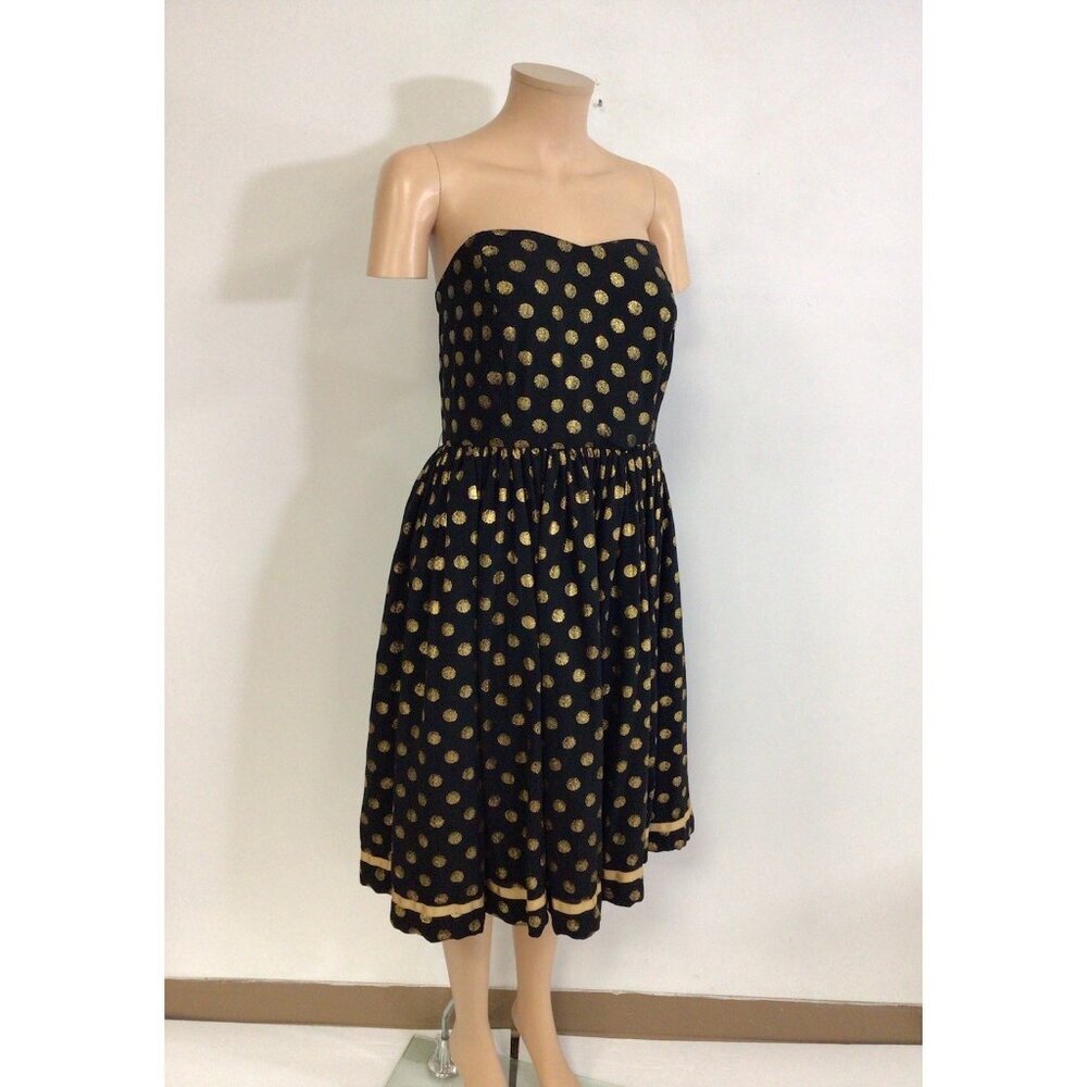 Geode Strapless Polka Dot Dress Womens 2X